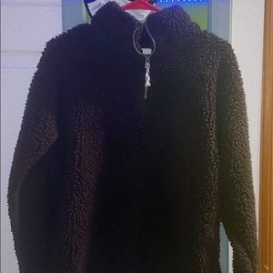 Kohl’s Black Sherpa Quarter Zip Jacket